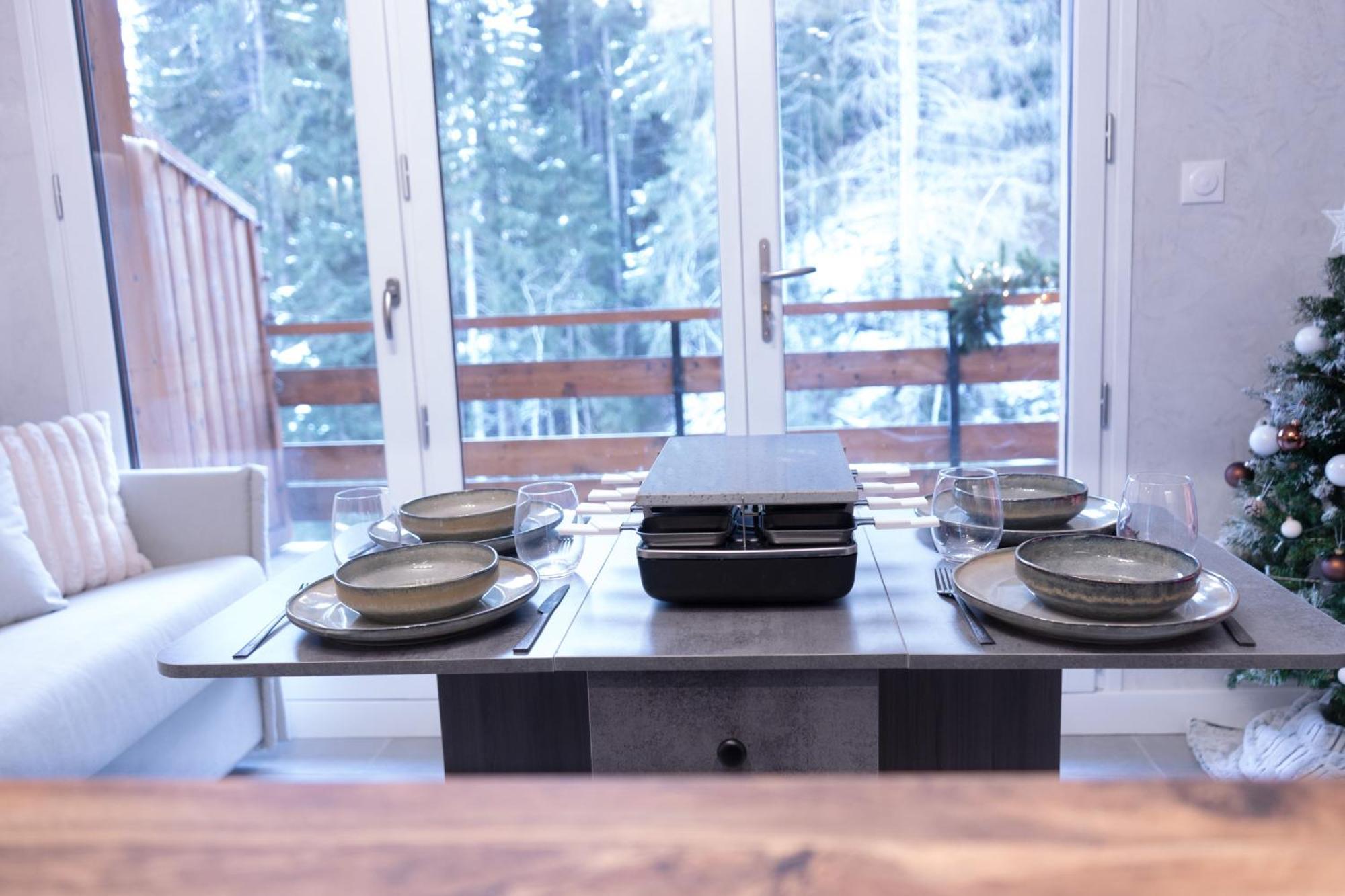 Studio Cabine Au Loup Blanc Avec Vue Mont Blanc Saint-Gervais-les-Bains Exteriér fotografie