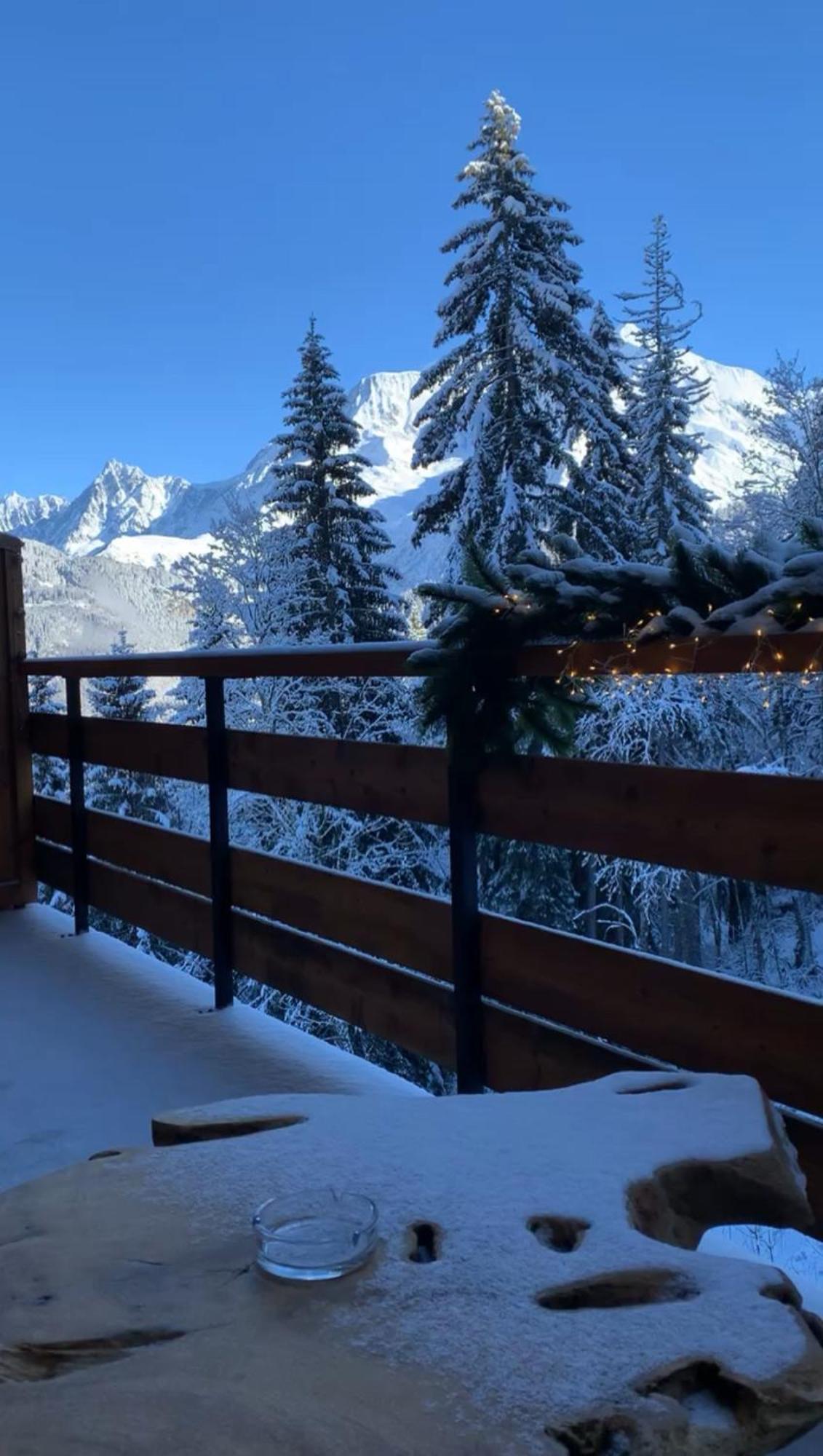 Studio Cabine Au Loup Blanc Avec Vue Mont Blanc Saint-Gervais-les-Bains Exteriér fotografie