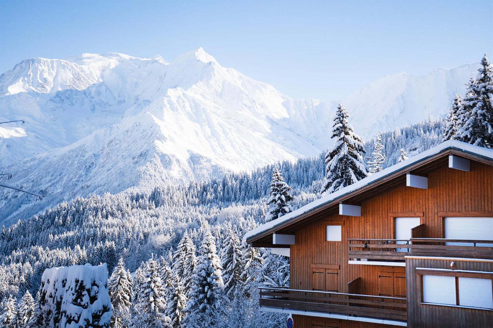 Studio Cabine Au Loup Blanc Avec Vue Mont Blanc Saint-Gervais-les-Bains Exteriér fotografie